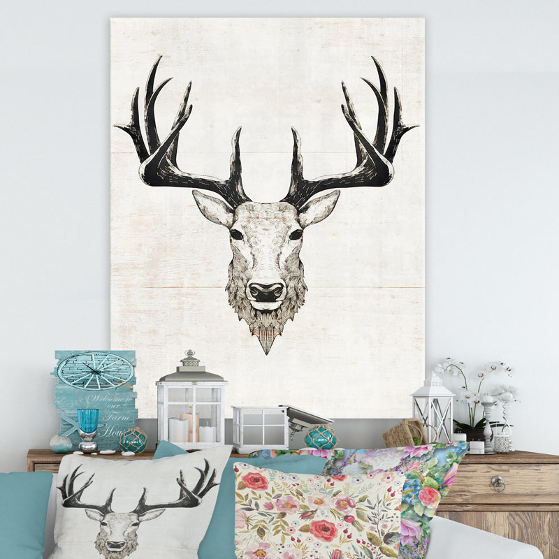 «Deer Wild and Beautiful VII», reproduction d'art sur toile, H 46 po x l 36 po x P 1,5 po, Toile tendue