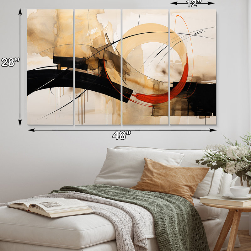 Conversations of the Earth Dynamic Shapes - reproduction d'art sur toile tendue 4 pièces