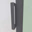 Porte de douche à charnière pivotante pliante semi-sans cadre 34 po X P 72 po H, verre trempé 1/4 po (6 mm), panneau pliable pour salle de bain, installation réversible, noir mat