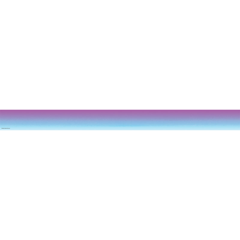 Bordure droite délavée, Mauve / bleu