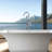 Modern Freestanding Bathtub Faucet With Hand Shower - Solid Metal, , 45.1 In. Deep Tub Filler, Bathroom Refreshment Metal Structure, Surface, 3.9 Gpm Max Flow, Product