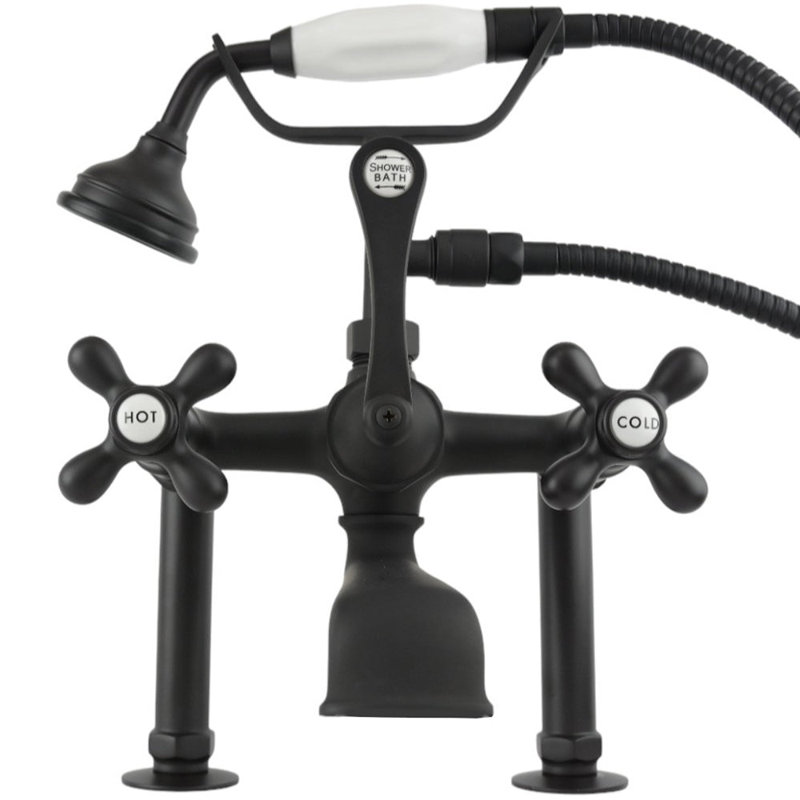 British Telephone Deck Mount Tub Faucet (P0462) by Strom Living, Oil Rubbed Bronze