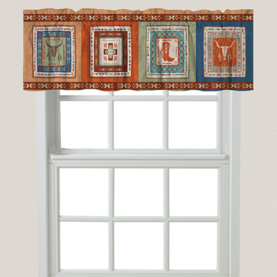 Karson Geometric Tailored Window Valance