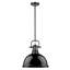 Luminaire suspendu dôme en acier à intensité variable 1 lumière Calico-595977850-595977830