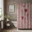 Rideau de douche standard 1 pièce Rosy Heart Whispers-1544419025