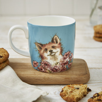 Wrendale Designs, Coloured - Fox in Poppy Mug