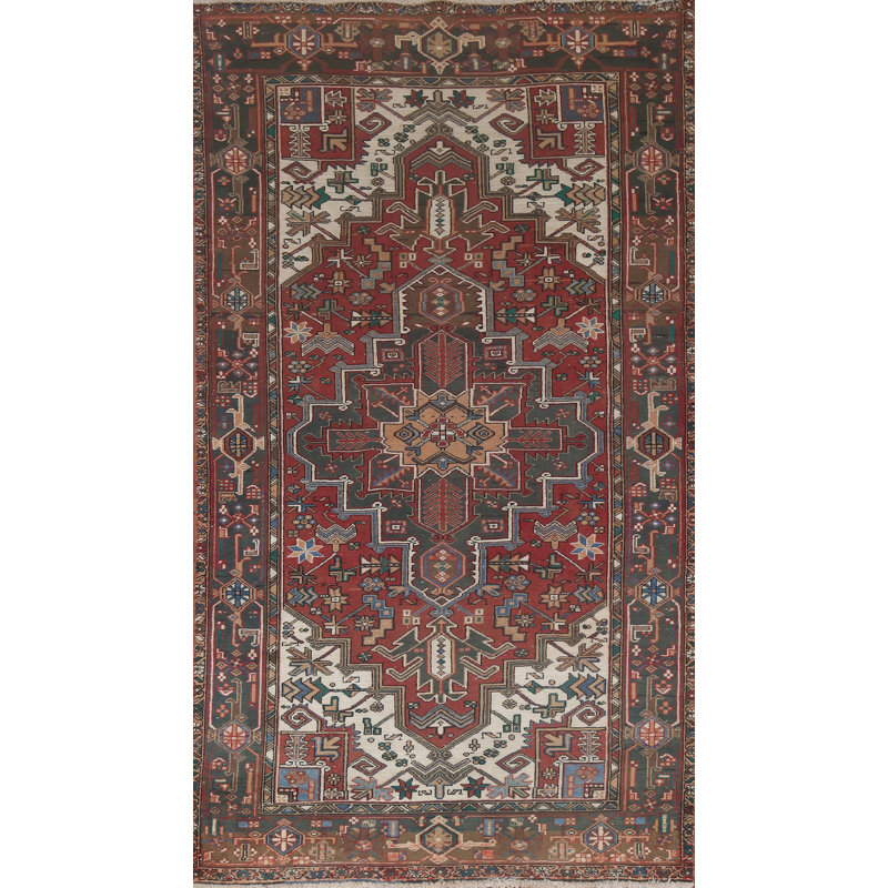 Vegetable Dye Geometric   Area Rug 5x9