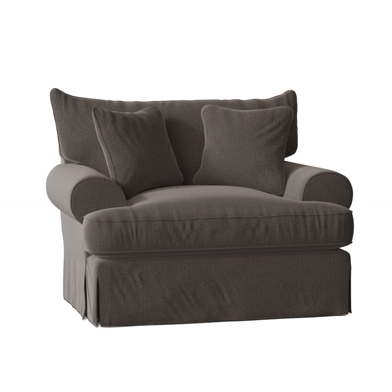 Fauteuil Chalkline, Beau sergé performance 41 gris, Non