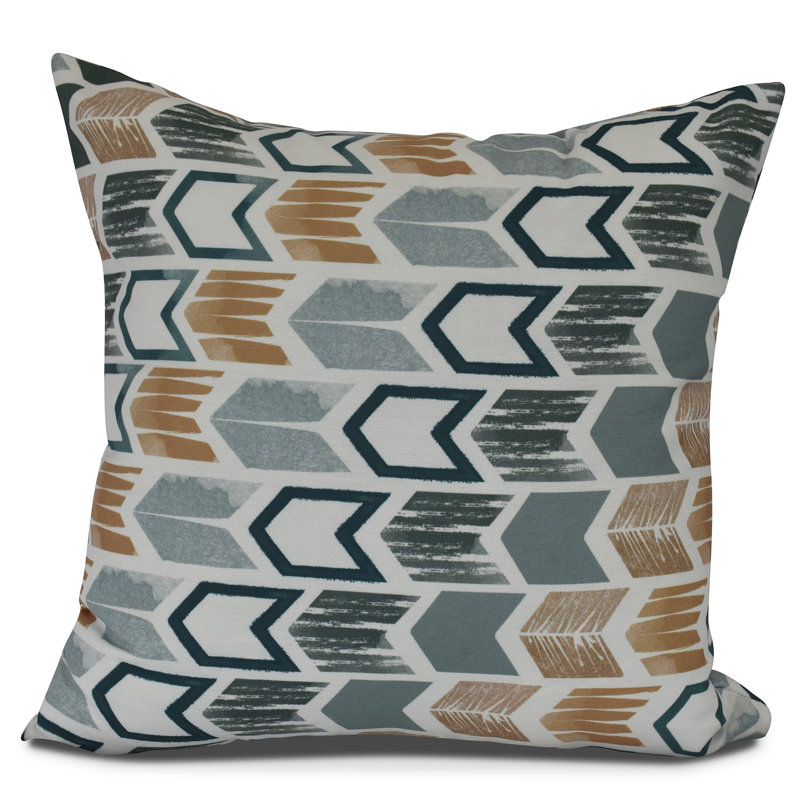 Housse de coussin d'extérieur carré Goes, Gourds and Gatherings Goodlow, H 18 po x l 18 po, sarcelle