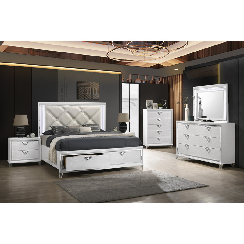 Commode 5 tiroirs Ceri