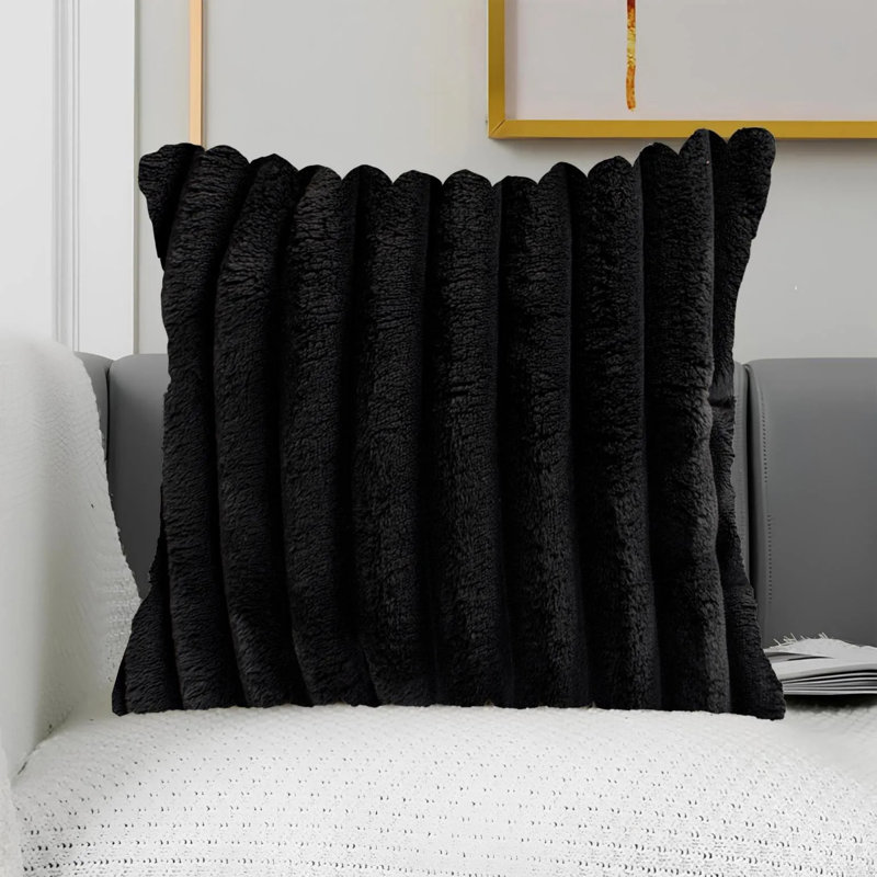 Pillow Shar Pei , Black, Square 20", Polyester