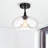 Keaon Glass Semi Flush Mount