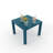 3-Piece Bistro Set, Outdoor Bistro Set, Stackable Metal Square Table and Chairs-1366787863