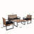 Mondy 4 - Person Patio Conversation Set with Cushions-1636061932-1636061923