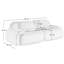 Canapé Boneless de 82 po en tissu Luxury-118316630