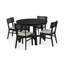 Elnathan Natural Fabric Rattan Back Dining Chairs