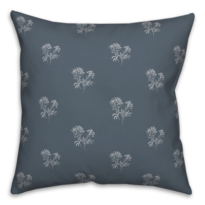 Floral Outdoor Reversible Throw Pillow