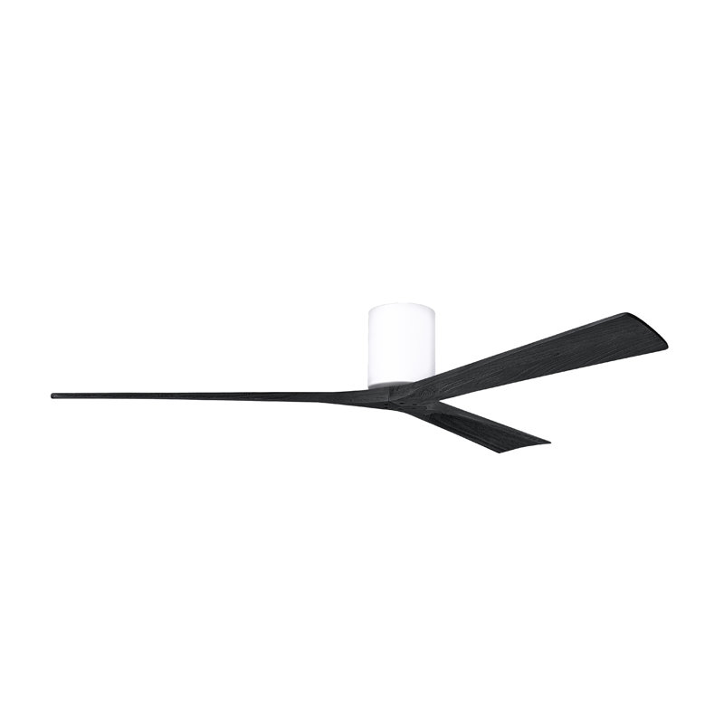 Irene Ceiling Fan, 72", Gloss White, Matte Black