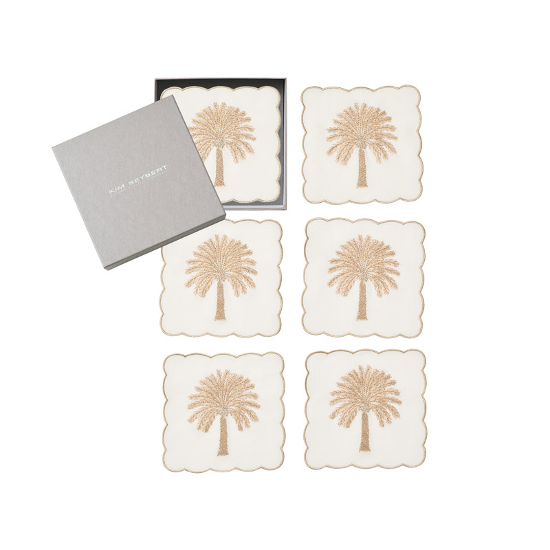 Date Palm Cocktail Napkin Set