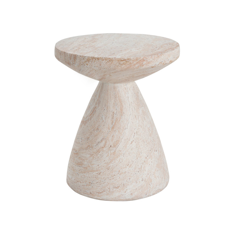 Outdoor/Indoor Lightweight Concrete Side Table