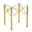 Structure de table pliante simple en acier inoxydable - multifonctionnelle et peu encombrante-980374174
