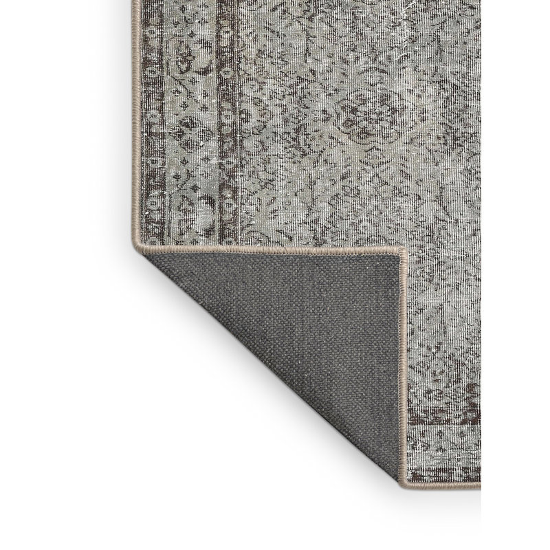 Tapis oriental en laine noir / gris, Rectangle 4 pi x 6 pi