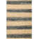 Hedman Hand Knotted Jute/Cotton Striped Rug in Beige/Brown/Blue
