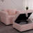 Arne 44.9" Pink Modular - Comfortable & Stylish. With Metal Frame. Soft Seat Plushness. Detachable Washable Cushions. Hydraulic Lift Storage Space. Modern Design For Bedroom Living Room. 2 Option In-121160243