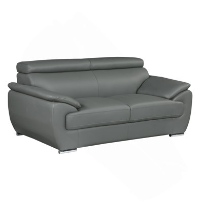Causeuse en cuir véritable