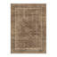 Tapis brun à motif floral rétro élégant Luthien-2047459844