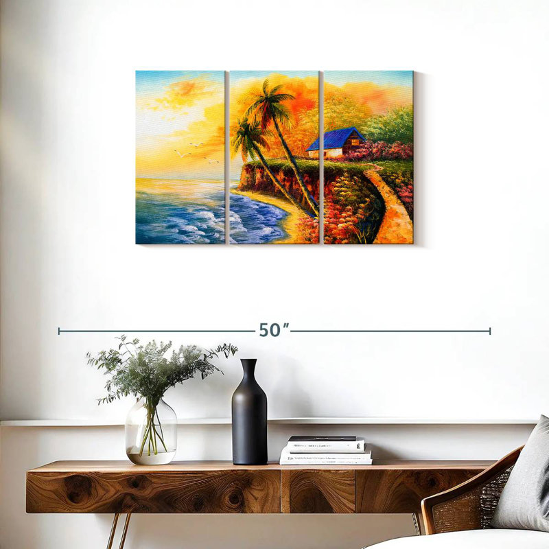 Coucher de soleil tropical Gillard, H 20 po x l 33 po