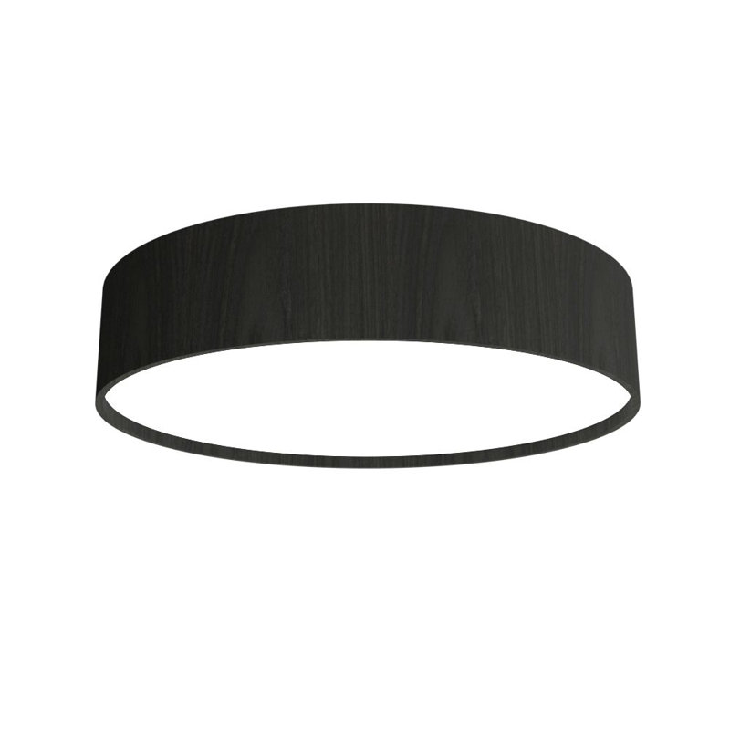 Cilíndrica 1 - Light LED Flush Mount, 5.85" H x 27.3" W x 27.3" D, Charcoal