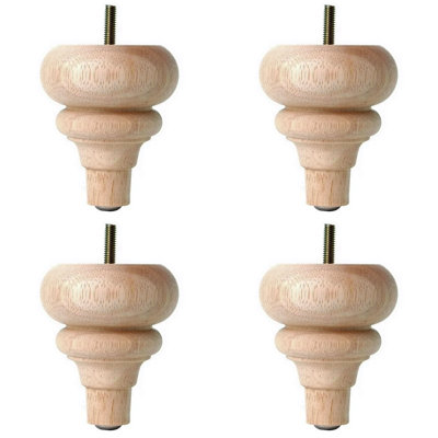 Front Turned Wood Sofa Leg