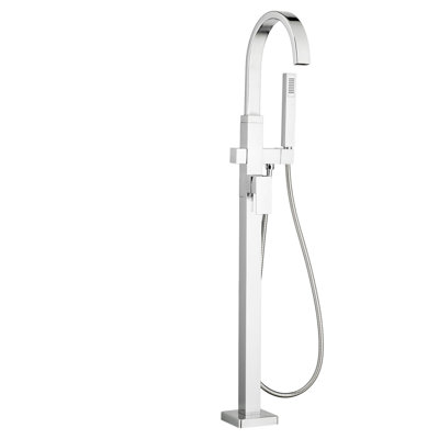 Times Square Single Handle Floor Mounted Trim Handshower and diverter