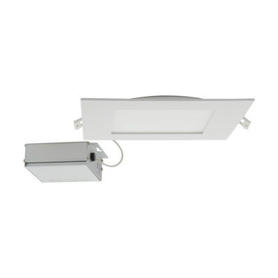 8.86" Ultra Slim Selectable CCT Remodel LED Canless Recessed Lighting Kit