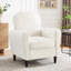 Fauteuil rembourré avec pieds en bois-382839386