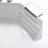 MARBELLA 59" x 59" 2-Person White Corner Whirlpool Bathtub with 10 Jets & Glass Front Panel