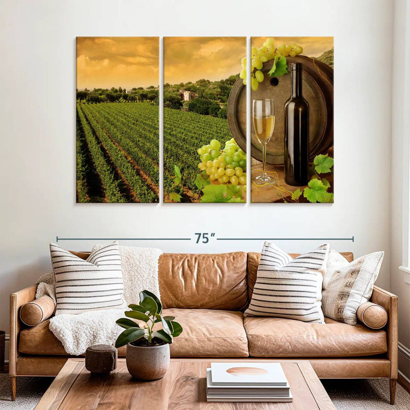 Yarlin Vineyard en Toscane, H 42 po x l 65 po