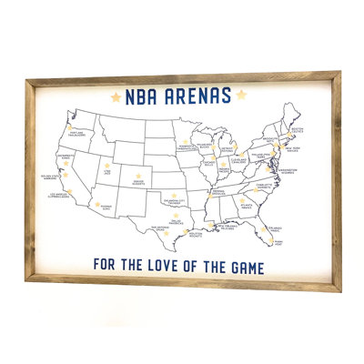 Nba Arena Map Pinboard