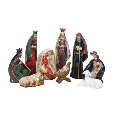 The Holiday Aisle® 13 Piece Three Kings Nativity Ornament Set & Reviews ...