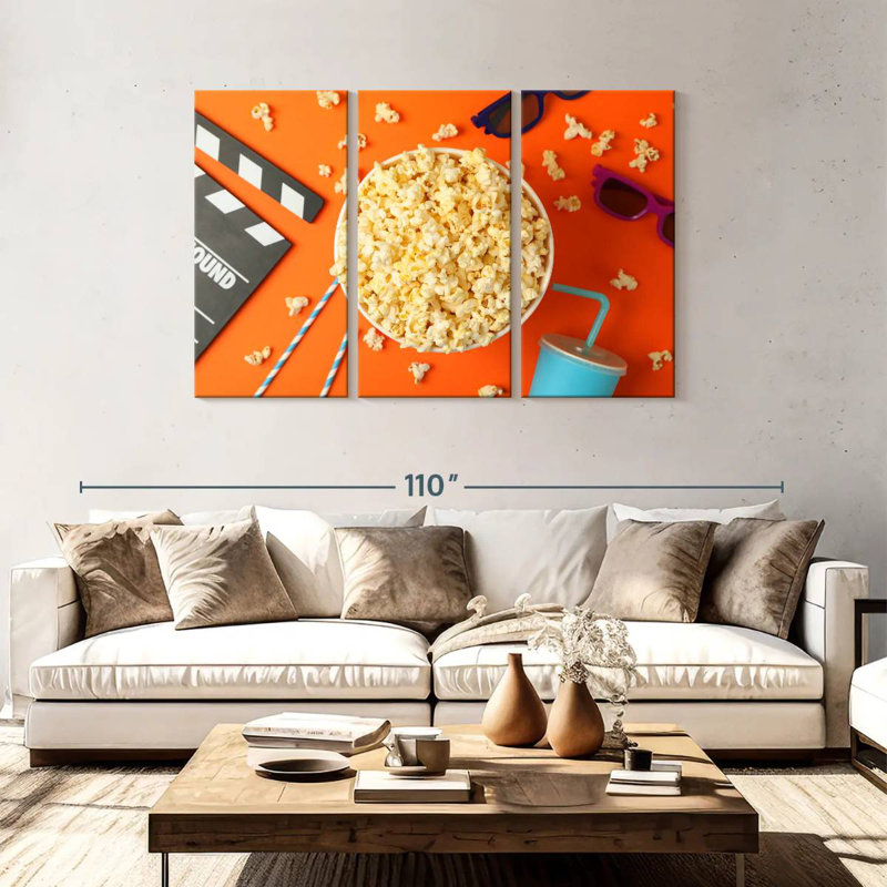 Yarlin Theater Popcorn, 48" H x 74" W