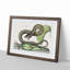 Brown Viper Snake by Mark Catesby - Picture Frame Painting Print-55513144-55513145
