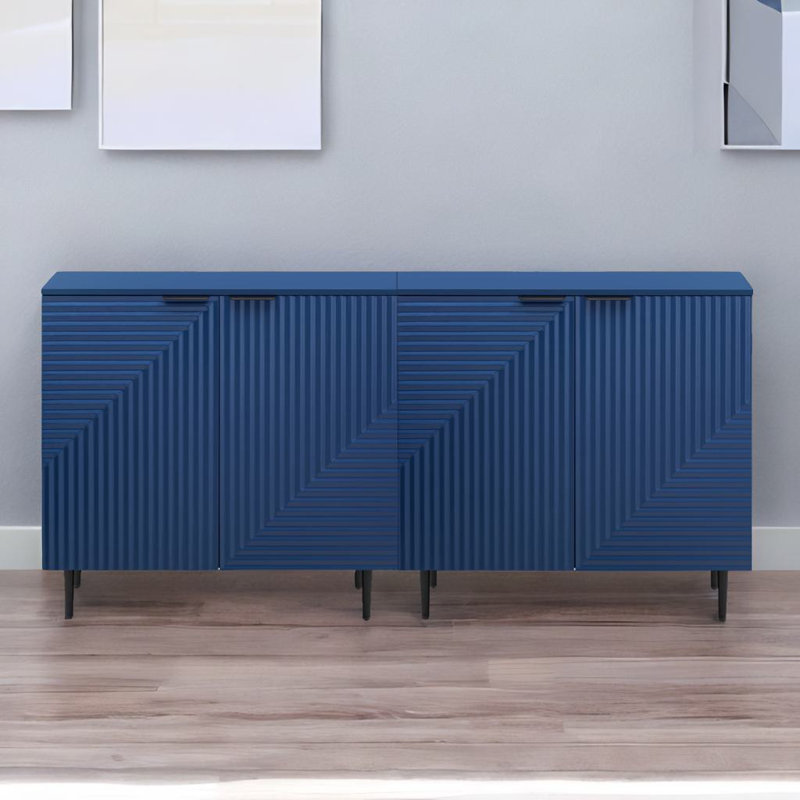 Set Of 2 Minimalist Side Cabinets