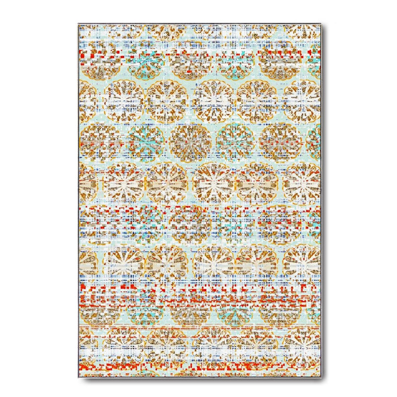 Tapis en coton Kya, Rectangle 2 pi 7 po x 3 pi 11 po
