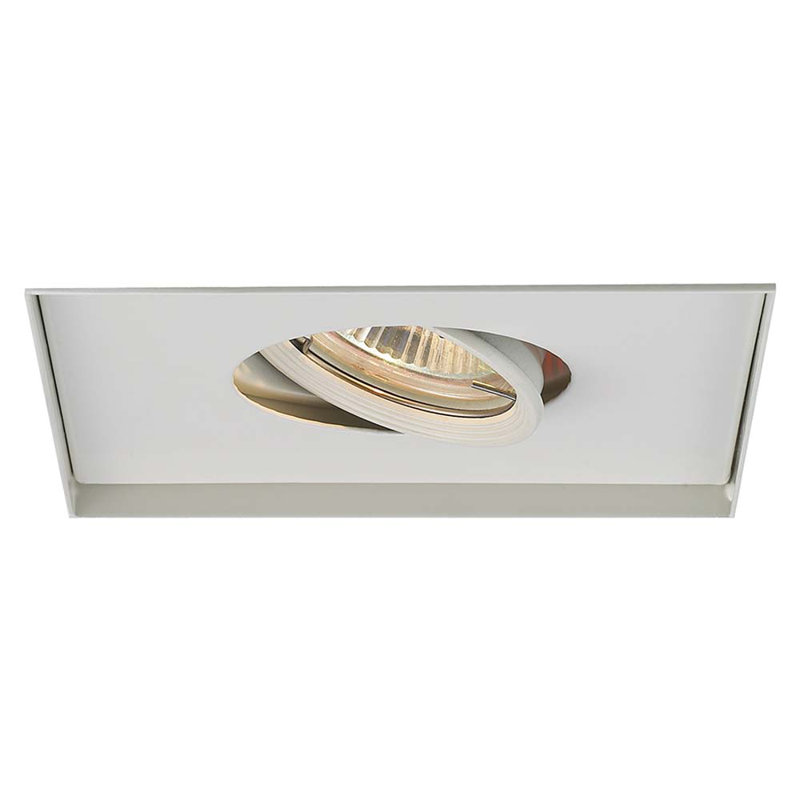 White Aluminum Adjustable Recessed LED Trim Light