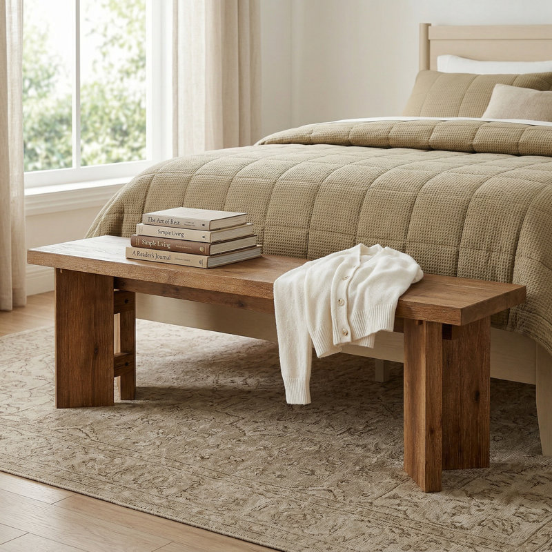 Solid Wood Bench