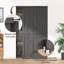 Portes coulissantes en bois manufacturé en forme de K avec trousse de quincaillerie d'installation-107794533-107794536