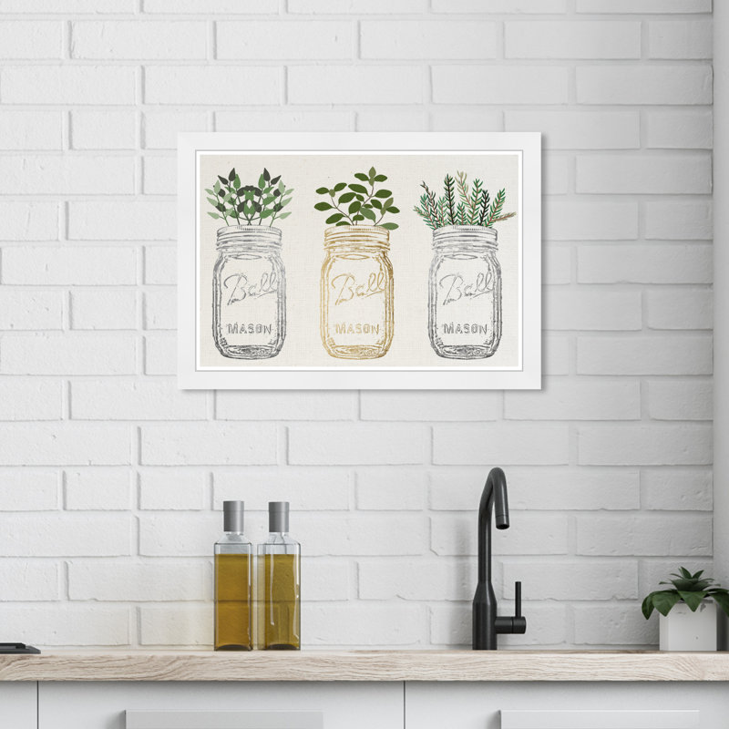 «Food and Cuisine» Mason Jars and Plants