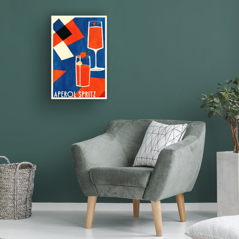 Aperol Spritz, H 24 po x l 16 po x P 2 po