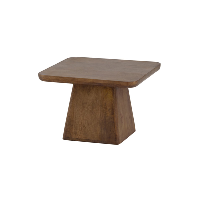 Solid Wood Pedestal Coffee Table